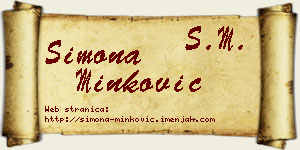 Simona Minković vizit kartica